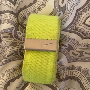 NEON YELLOW FABRIC NIKE BELT
